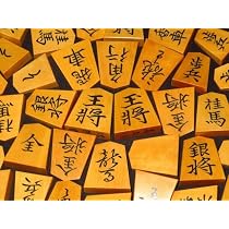 Amazon | 美玉 淇洲 島黄楊 古木斑入 柾目 彫埋 将棋駒 桐製平箱付 