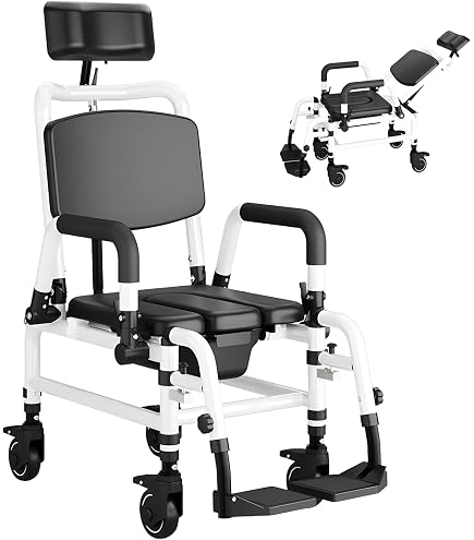 Amazon | カワムラサイクル シャワー用車いす 前後式バックサポート