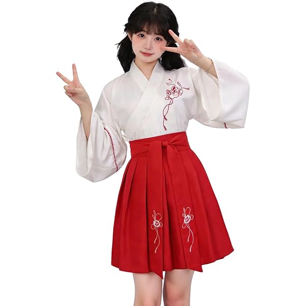 Amazon.co.jp: [ヤンババです] フミ fumi 巫女服コスプレ衣装(ウィッグ