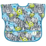 Bumkins Disney Baby Waterproof Junior Bib, Monsters Gray, 1-3 Years by Bumkins [並行輸入品]