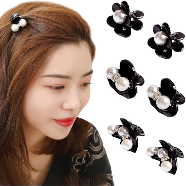 パールクリスタル装飾 ブラックヘアクリップ sugar.C beauty]パールヘアクリップ | 光文社公式美容サイト