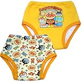 アンパンマン トイレトレーニング 2枚組 4重層 トレーニングパンツ おむつはずし（イエロー95cm）