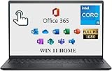 DELL Inspiron 15 3000 3520 ビジネスノートパソコン15.6インチ FHD タッチスクリーン、第11世代 Intel 4 Cores i5-1155G7、Microsoft Office 365、12G、512GB、テンキーパッド、Wi-Fi、ウェブカメラ、HDMI、ブラック。