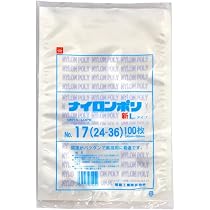 Amazon.co.jp: 真空袋 ナイロンポリ 新[L]タイプ [17] 規格袋 (100枚
