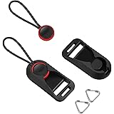 Cobby 【3層3色】 アンカーリンクス 耐荷重60kg ストラップアダプター 三角リング付 カメラ・双眼鏡に汎用 交換可能 (黒+赤)