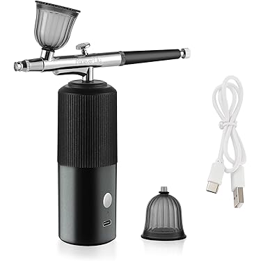 【❤超豪華フルセット❣プロ愛用の抜群な性能性♪❤】エアブラシ＆コンプレッサー 61TE0--acrL._AC_UL210_SR210,