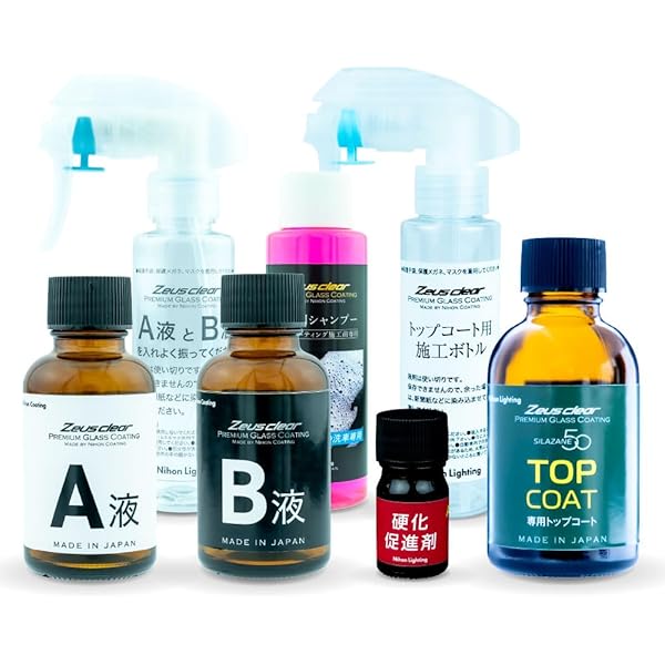 Amazon.co.jp: Zeus clear シラザン50 トップコート付専用
