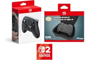 【任天堂純正品】Nintendo Switch 2 Proコントローラー+【任天堂ライセンス商品】Nintendo Switch 2 Proコントローラー用ポーチ ブラック【Amazon.co.jp限定】特典 Nintendo Switch 2 ロゴ