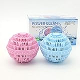 洗濯剤要らず清潔できるランドリー 洗濯ボールは洗浄1000回以上繰り返し可能、費用節約の上に環境にも優しい、7種類の特殊セラミックスは物理的に洗濯物を徹底的に除菌 クリーン 静電気も軽減できる経済的なせんたくボール
