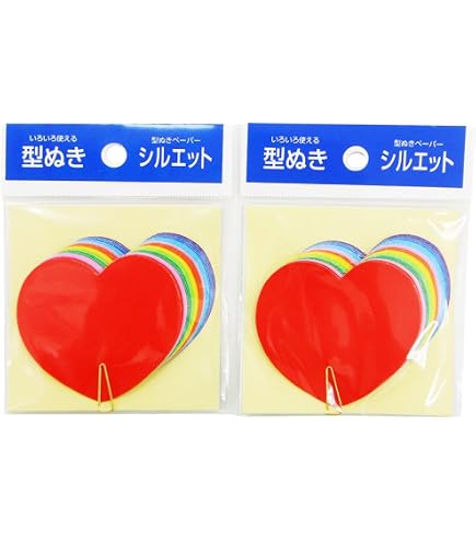 Amazon | エヒメ紙工 おりがみ 型抜きいろがみ ビビット ハート Amazon | エヒメ紙工 おりがみ 型抜きいろがみ ビビット ハート