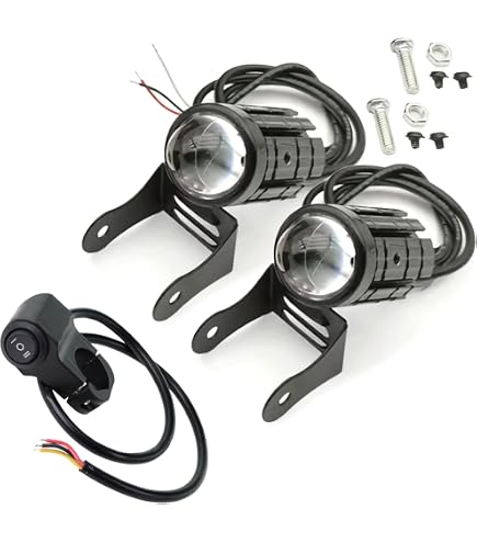 Amazon | バイク用ドライビングライト、LEDバイクスポットライト
