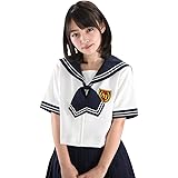 A&TCollection 時代付属高校制服2 半袖 セーラー 紺 白 Mサイズ コスプレ コスチューム レディース