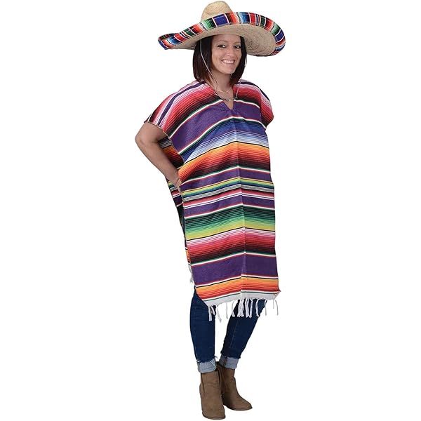 Amazon.co.jp: GIFTEXPRESS メキシカンポンチョとソンブレロ