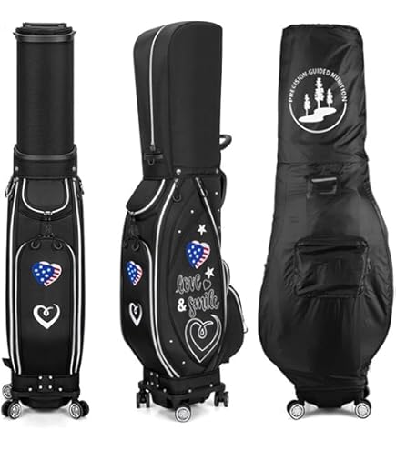 キャスター&ハンドル付きキャディバッグ Amazon | キャディバッグ ゴルフバッグ キャスター付キ ハンドル付き