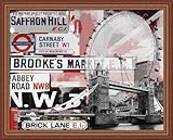 サフランヒルby Andrew Cotton London Englandアートプリントフレーム付き