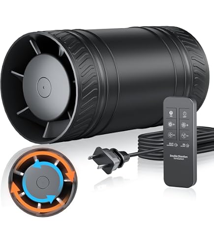 Amazon.co.jp: Hon&Guan ダクトファン 200mm 強力 無段階調速可能