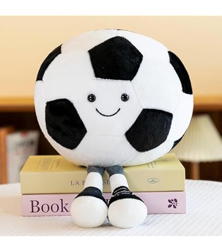 リアルピース　サッカーボール型ぬいぐるみ SPARKA スパルカ ぬいぐるみ, サッカーボール/ブラック ホワイト - IKEA