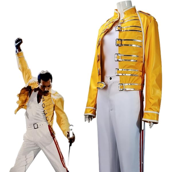 Amazon.co.jp: Freddie Mercury フレディ・マーキュリー風 後期 黄色