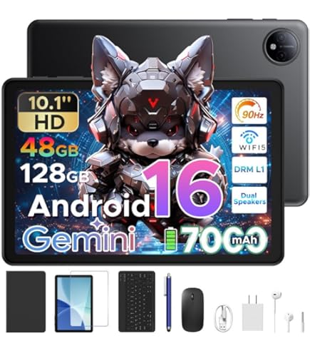 Amazon.co.jp: Hasskya Android 15 タブレット 10インチ、24GB RAM 128