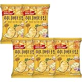 ハニーバターチップ60gX5袋　韓国お菓子　ポテトチップス　おつまみ　お菓子　韓国流通版