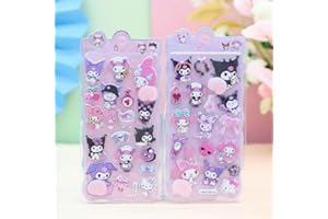 loong おしりぷにぷにシール かわいい ぷくぷく キャラクター 3D マシュマロ ふわふわ もちもち もっちりスクイーズ ステッカー シール帳 デコレーション 2セット E