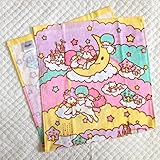【 廃版 】かわいい♡　 サンリオ   リトルツインスターズ / キキ＆ララ  ( 虹＆ユニコーン )　バスタオル ( 約60×120cm )