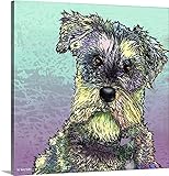 ワトソンMarleneプレミアムシックラップキャンバス壁アート印刷題名Schnauzer I 16" x 16" 2368375_24_16x16_none
