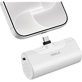 iWALK モバイルバッテリー 最大20W 約101g USB-C直挿し 4500mAh ケーブル不要 ホワイト DBL4500NC | 101g軽量・最大20W急速充電・USB-C直挿しでケーブル不要／4500mAh、タイプCスマホの継ぎ足し充電に