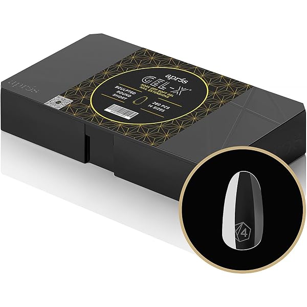 Amazon | Apres ネイルジェルX スカルプテッドラウンドショートチップ