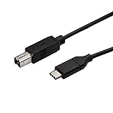 StarTech.com USB 2.0 ケーブル 3.0m USB-C(オス) - USB-B(オス) USB2CB3M