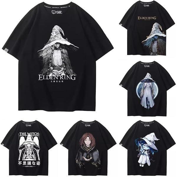 Amazon | [JHYGH] エルデンリング Tシャツ 綿 ラニ マレニア 丸首 半袖 