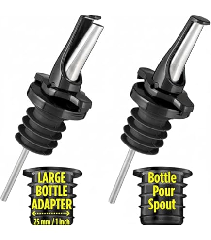 BALTRE 6PCS Liquor Bottle Pourers, Auto Flip Olive Oil Dispenser Spout - View #8