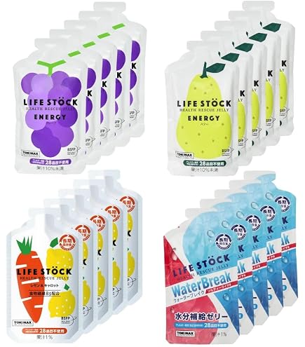 Amazon.co.jp: 非常食 ゼリー 長期保存 防災 備蓄食 水不要 LIFESTOCK