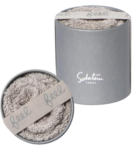 ギフトボックスセット (ムーングレージュ(茶系)) 育てるタオル「feel」バス 育てるタオル＞feel バスタオル：ムーングレージュ(茶系)(ムーン