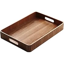 Amazon｜木製トレー カフェトレー ティートレイ 方形/円形 お盆