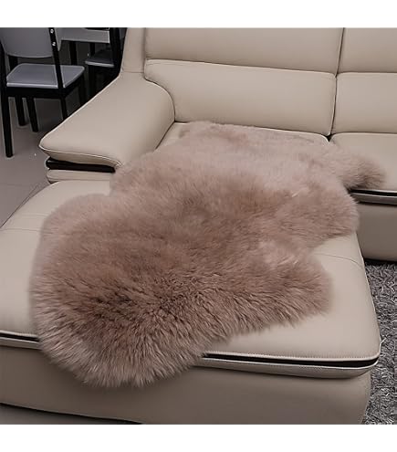Amazon | ムートンラグ 天然 羊毛100% オーストラリア産 1匹【50×80cm