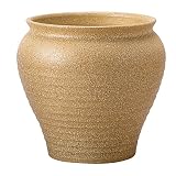 アドミナ 鉢カバー 12号用 50cm 薄茶【ネオモダン NE-7】 陶器 信楽焼き 穴なし おしゃれ