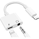 TOMPOL 2023MFi認証 iPhone ライトニング イヤホンジャック IOS16対応 2IN1 充電 音楽を聴く 変換アダプタ 内臓チップ 3.5MM 交換 iPhone14/13/SE/12/11/XS MAX/XS/X/8/8plus/