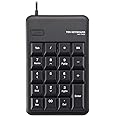 エレコム テンキー 有線 メンブレン Mサイズ 1000万回高耐久 ブラック TK-TCM011BK