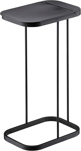 山崎実業(Yamazaki) 分別ゴミ袋ホルダー ブラック 約W22×D33×H55cm ルーチェ LUCE ゴミ箱 ゴミ袋が取り出しやすい 7553 - 1
