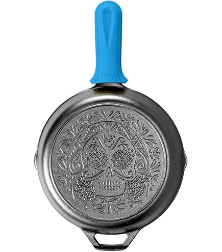 新品Lodge Seasoned 鋳鉄製スカルミニケーキパン Amazon｜Lodge Seasoned 鋳鉄製スカルミニケーキパン｜グリルパン