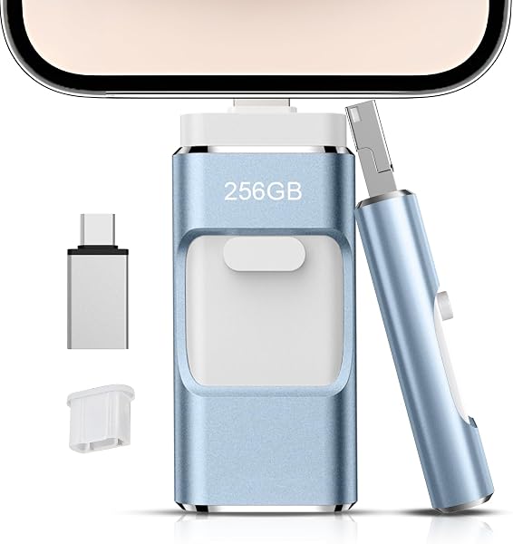 【アプリ不要・正規認証品 】256GB Phone対応usbメモリ写真保存 直接usbに写真を移す4in1 フラッシュドラメモリ人気 USB 両面挿しスマホ USB メモリー フラッシュドライブ Android パソコン対応 USBメモリ phoneの写真 を パソコン に 取り込む 容量不足解消 - 1
