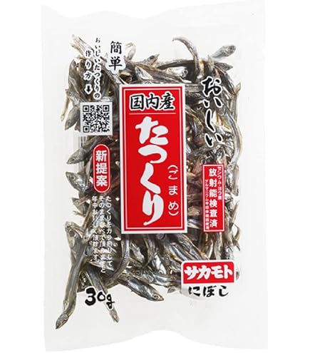 Amazon.co.jp: サカモト 国内産 田作り たつくり(ごまめ） 30g×3袋