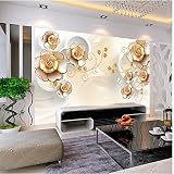 Sproud 大規模なカスタム立体レリーフ花 Tv リビングルームベッドルーム背景決済装飾 150 Cmx 105 Cm