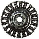Vermont American 16855 4-Inch Stainless Steel Knotted Wire Wheel Brush 5/8-Inch Arbor [並行輸入品]
