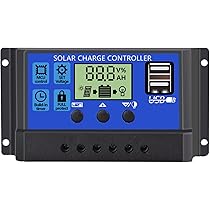 Amazon | ソーラーチャージコントローラー 20A 12V/24V LCD 充電