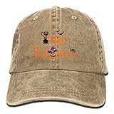 大人 デニム キャップハロウィン パンプキン かぼちゃ バット 今季最新 ウトドア レジャー・キャップ 通気性良好 紫外線対策 日よけ 小顔効果 プリント付き 無地 ベージュ