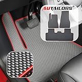 AUTAILORS 5-Seat Tesla Y Floor Mats for 2022(Long Range)-All Weather Floor Mats Waterproof Lightweight and Odorless Made in USA-3pcs in Sport