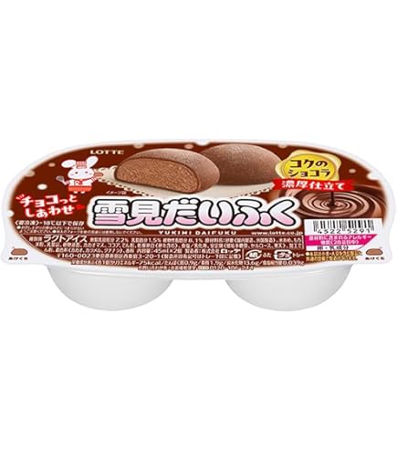 Amazon.co.jp: Lotte Yukimi Daifuku Rich Chocolate 3.5 fl oz (94 ml