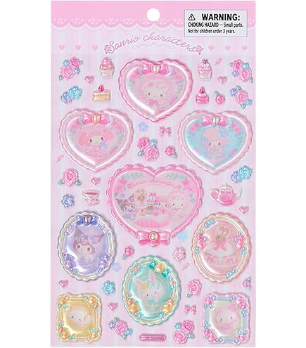 Amazon | サンリオ(SANRIO) ステッカーセット（平成うまれキャラクター